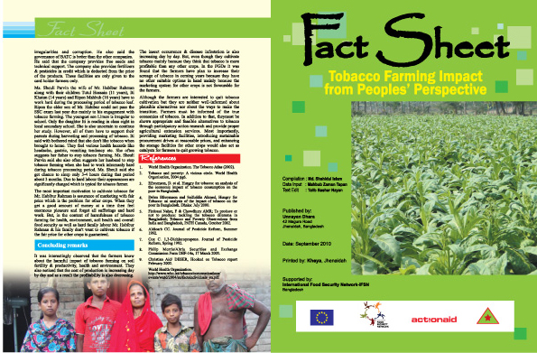 Tobacco Farming Impact from Peoples’ Perspective